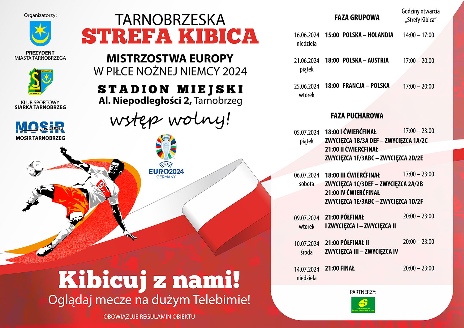 Strefa Kibica Euro 2024 w Tarnobrzegu